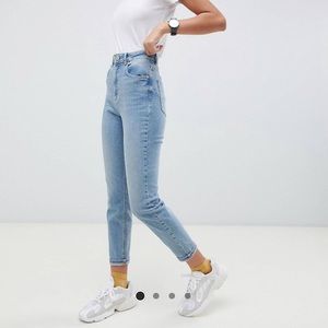 Asos DESIGN high rise farleigh slim mom jeans